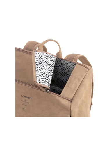Lassig Bebek Bakım Sırt Çantası Camel Krem