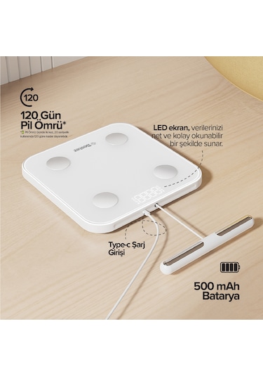 Bester Bs7230 8 Elektrotlu Akıllı Tartı