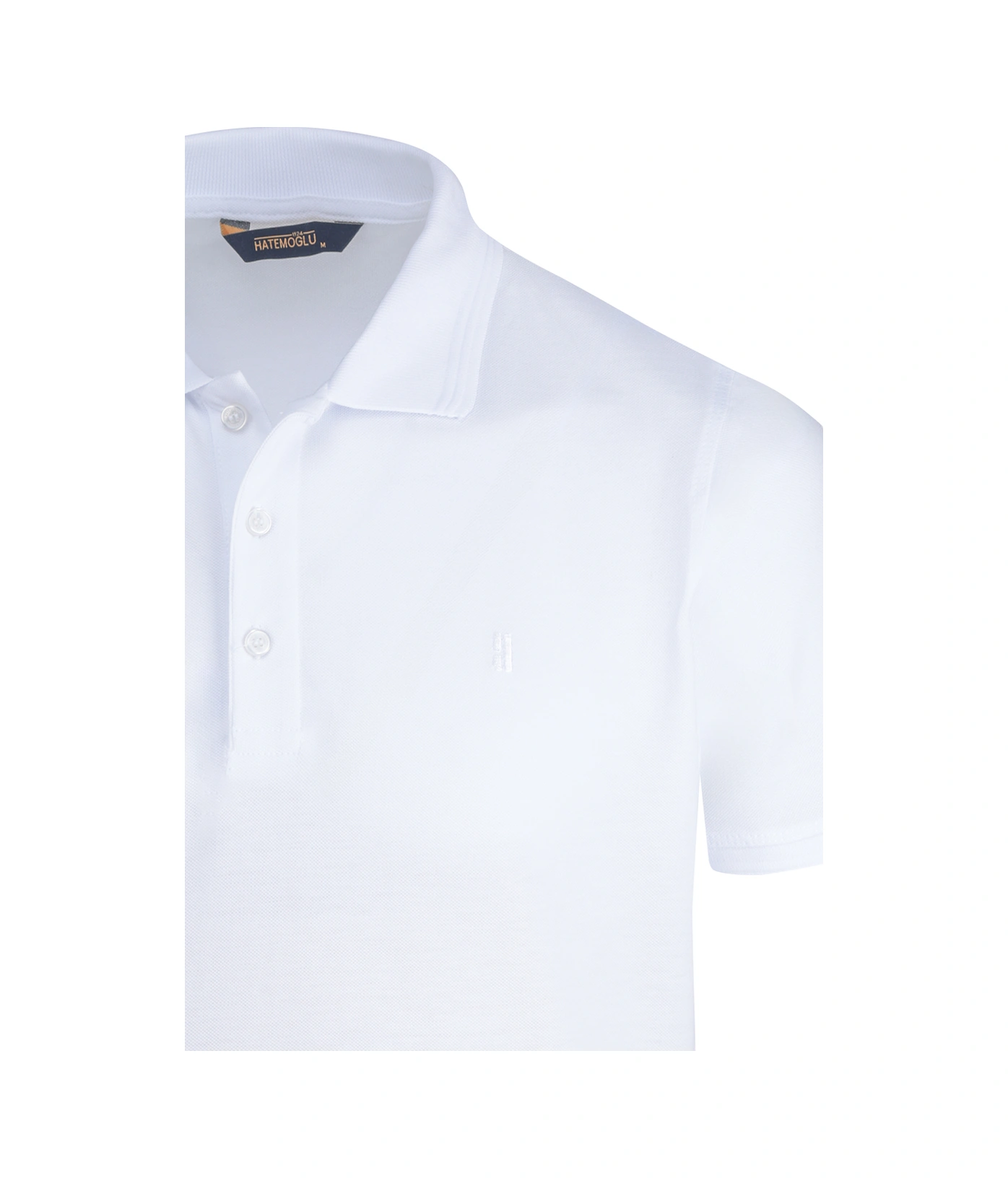 Hatemoğlu Beyaz Regular Fit 100% Pamuk Polo Yaka Tişört 350501