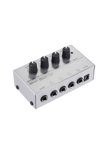 Jms HA400 Ultra Kompakt 4 Kanallı Mini Ses Stereo Kulaklık Amplifikatörü Güç Adaptörlü