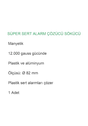 12.000 Gauss Süper Alarm Etiketi Çözücü Sökücü