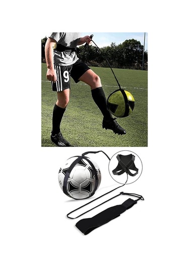 Ayarlanabilir Futbol Antrenman Kemeri Top Tutucu Bel Kemeri, Futbol Antreman Egzersiz Aleti Siyah
