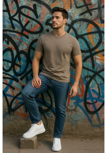 Mela Erkek Hakiki Deri 7 Cm Boy Uzatan Beyaz Spor Ayakkabı Beyaz