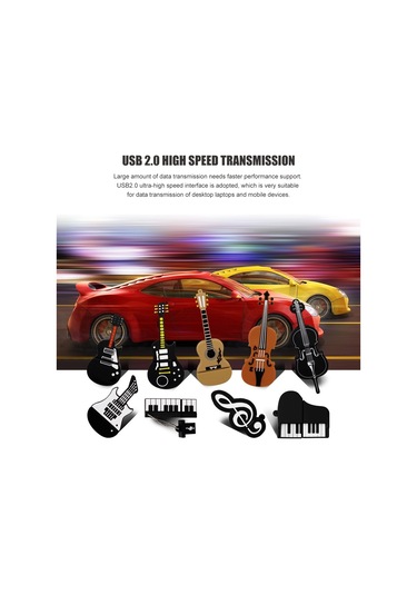 Sones Microdrive 128gb Usb 2.0 Müzik Notası U Diski