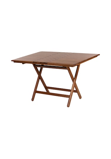 Bahçeme Kaş 80x140 Katlanabilir Bahçe Masası Ceviz