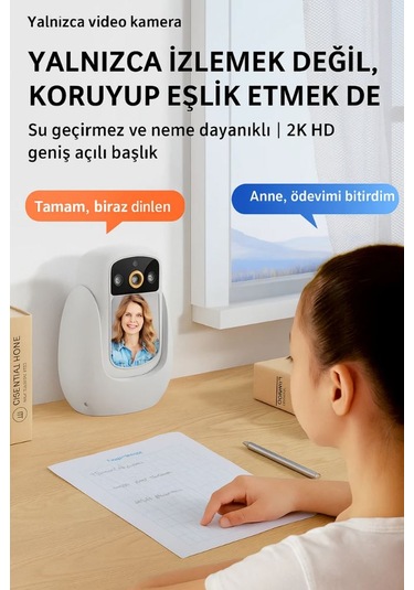 Hd Akıllı Kamera Wi-fi Destekli, Görüntülü Konuşma Destekli , Gece Görüşü, Insan Takibi Cr08