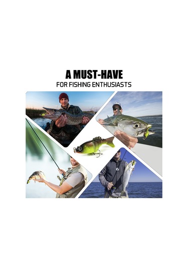 Yuntech01 Cc24-01 6cm 4.7g Abs Materyalü Renk Seçenekli Mini Çok Bölümlü Yüzgeç Balık Yem