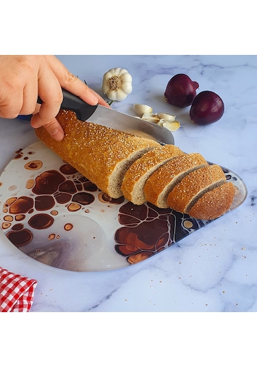 Decorita Cam Kesme Tahtası | Damla Serisi - 6 | 28cm x 36cm