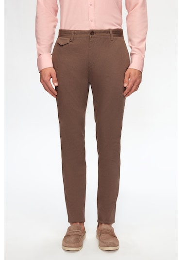 Twn Slim Fit Vizon Armürlü Chino Pantolon 6ecc3s208232m Çok Renkli