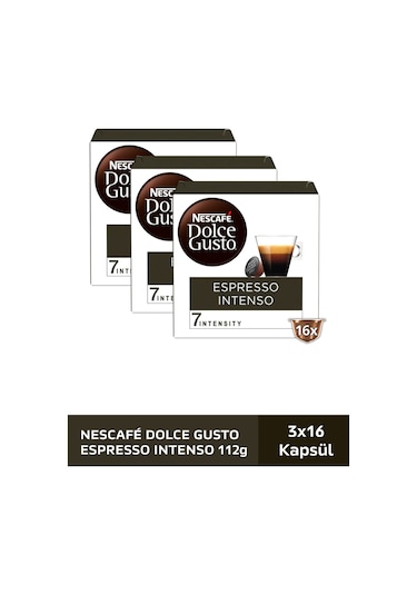 Dolce Gusto Coffee Espresso Intenso Kapsül Kahve 3 x 16 Kapsül