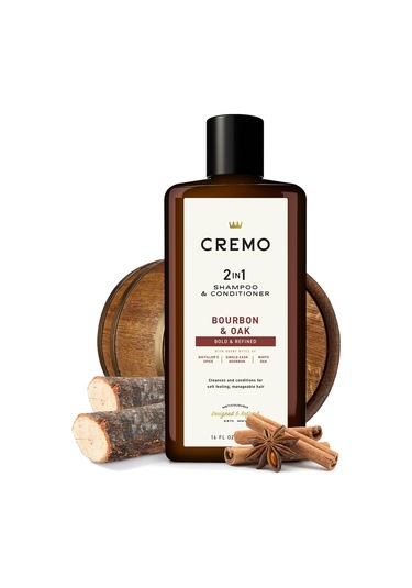 Cremo Bourbon & Oak 2in1 Şampuan Ve Saç Kremi 473ml Tüm Saçlar