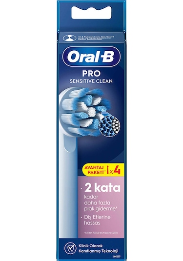 Oral-B Şarjlı Diş Fırçası Yedek Başlığı Sensitive X-Filament 4'lü