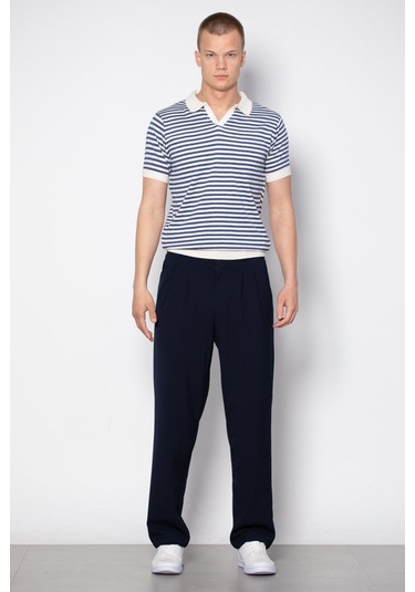 Barrels And Oil Baggy Kumaş Pantolon - Lacivert-lacivert Lacivert