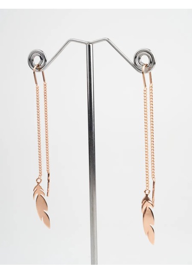 Vladlena Uzun Küpe Gümüş 925 Altın Kaplama Tüylü Çıkartmalar 287353416 Altın