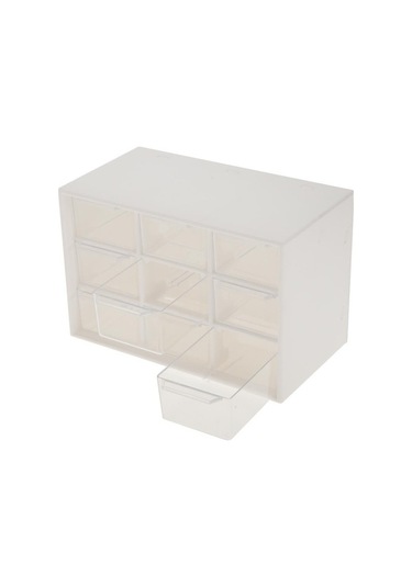 Trendooze Kutusu Katlı Izgara Eşyalar Düzenleyici Dolabı Depolama Depolama Çeşitli Çekmece Beyaz 9 3 - Pl