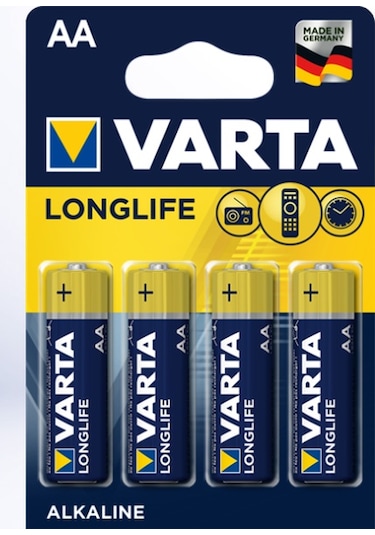 Varta Longlife 4106 Alkaline AA Kalem Pil 4'lü