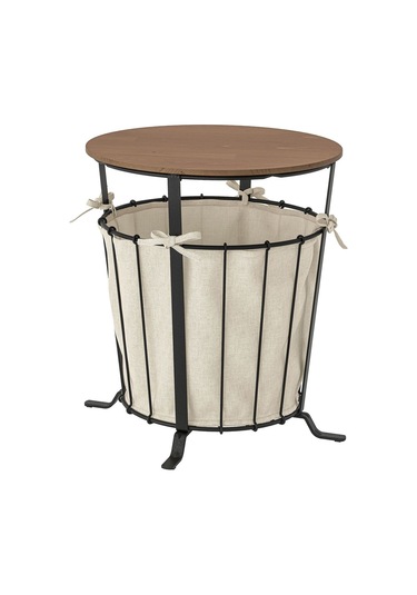 Saklama Bölmeli Sehpa, Siyah-kahverengi, 43 Cm Siyah