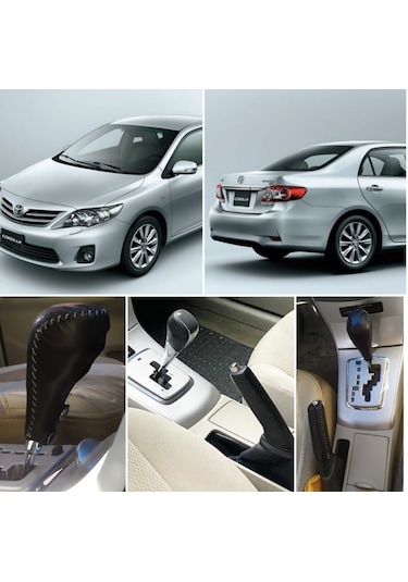 Corolla Uyumlu 2007/2012 Otomatik Vites Kılıfı Hakiki Deri El Yapımı