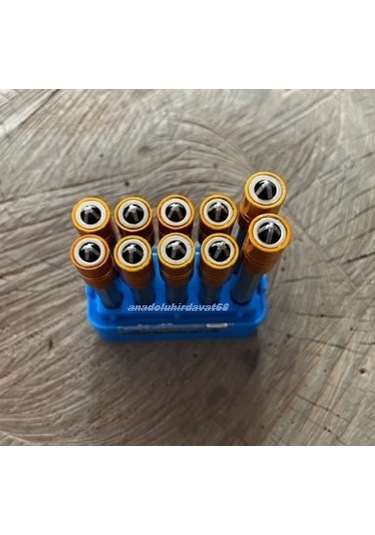 Tyson Pz2 Stoplu Vida Sıkma Ucu Mıknatıslı Yıldız Bits Uç Yıldız Uç 10adet Matkap Uc