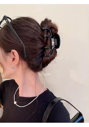 Symbol Saç Tokası Büyük Krab Büyük Saç Tokası Krab 195068304 Siyah