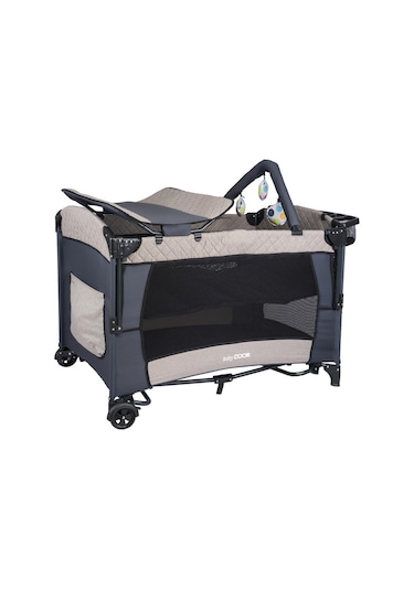 BabyDOOR Mia Comfort Anne Yanı Park Yatak Oyun Parkı 70x110 +Yatak Bej