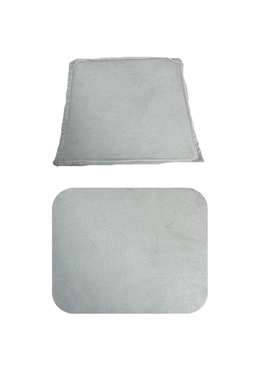 Knsz minder seti 1 li zng&mğr&uslu beyaz kumaş tel bar sandalyesi oturma ve sırt minderi set