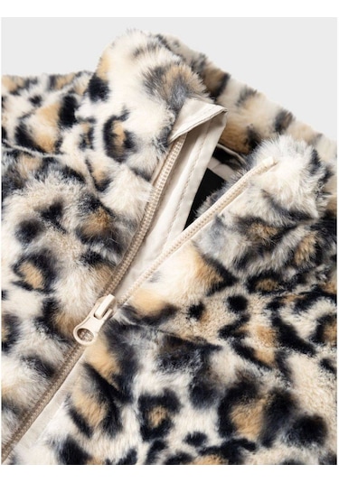 Name It Nmfmindy Faux Fur Kız Çocuk Ceket Leopar