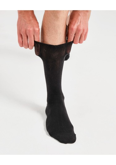Bolero E58 Tabanı Havlu Dikişsiz Diyabetik Soket Çorap Siyah