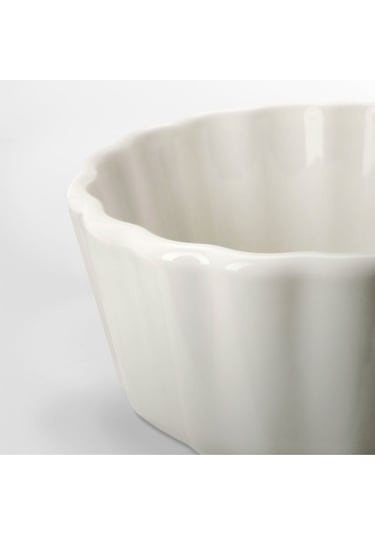 Tart Vardagen Kırık Beyaz 11 Cm Sufle Kabı Beyaz 1 Stoneware Beyaz