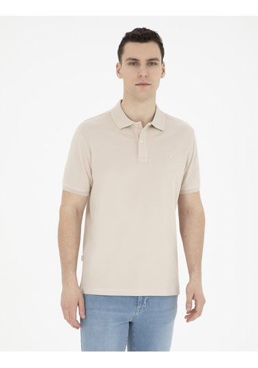 Pierre Cardin Erkek Taş Tişört Basic 50280754-vr049 Taş