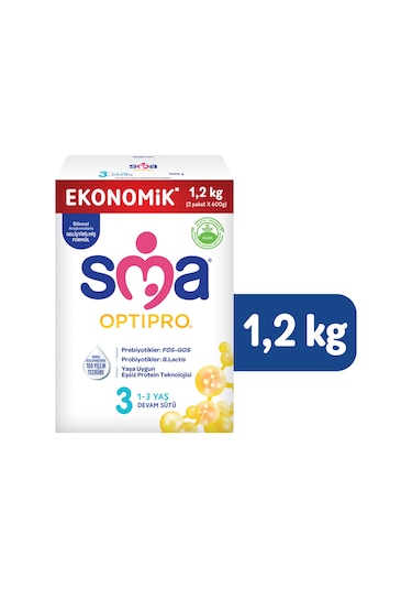 Sma Optipro 3 Devam Sütü 1200 G 3 Adet