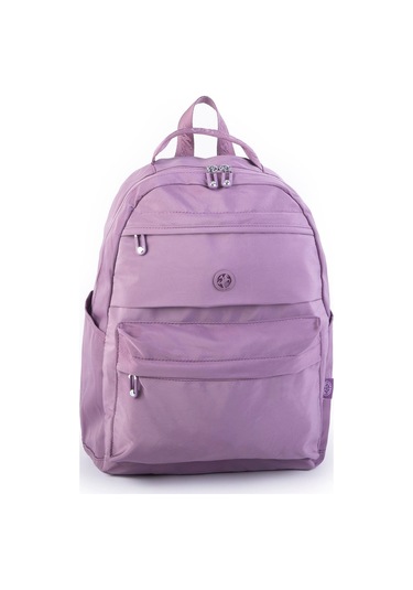 Nas Bag Extra Hafif Su Geçirmez Çok Gözlü Waterproof Unisex Sırt Çantası 30x40 Cm Mor