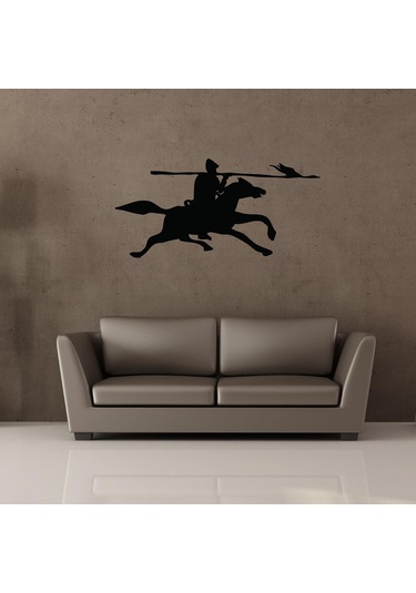 Savaşçı Folyo Sticker Derstv1257 40cm Uzunluk Siyah