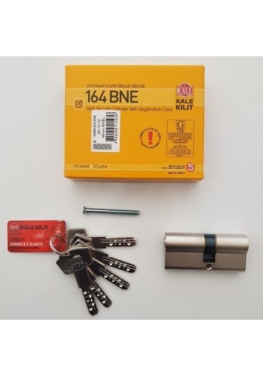 Kale Kilit 164bne 5 Anahtarlı Kartlı Çelik Kapı Bareli 68mm