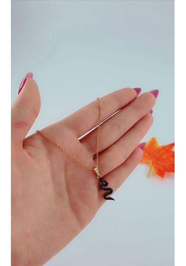 Bhs Life Kadın Yılan Model Gold Renk Çelik Kolye Altın