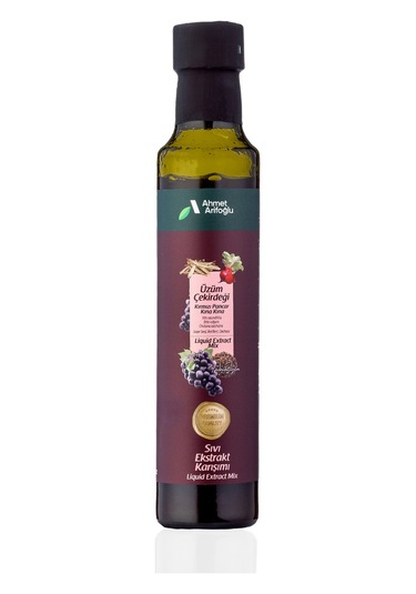 Ahmet Arifoğlu Üzüm Çekirdeği Kırmızı Pancar Kına Kına Sıvı Ekstraktı 225 ML﻿﻿