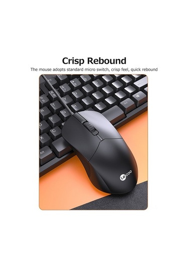 Novahub Lenovo Lecoo Cm101 Kablo Klavye+fare Seti - Ergonomik, Geniş Uyumluluk, 10m Tuş Ömrü, Hızlı Tepki, Usb Bağlantısı Diğer