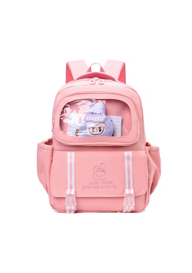 İlkokul Okul Çantası Yeni Büyük Kapasiteli Hafif Rahat Erkek Ve Kız Sırt Çantası 3-6 Yaşında Oxford Kumaş Çocuk Sırt Çantası pembe