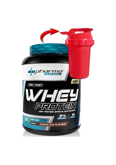 Whey Protein 900 Gr Çikolata Aromalı Whey Protein Tozu 24 Gr Protein 5 Gr Bcaa 30 Servis