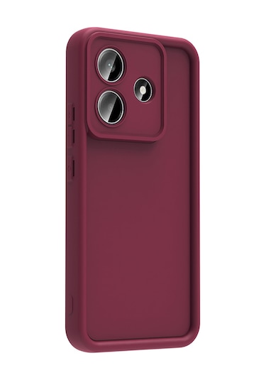 Ardemix Redmi Note 14 Kılıf Kamera Korumalı Ananas Kapak - Mürdüm Mürdüm