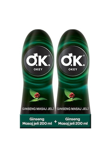 Okey Ginseng Masaj Jeli 2 x 200 ML