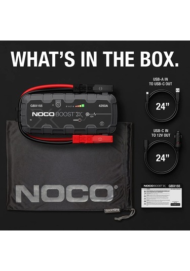 Hirmanya Noco Gbx155 12V 4250Amp Ultrasafe Lityum Akü Takviye + Powerbank