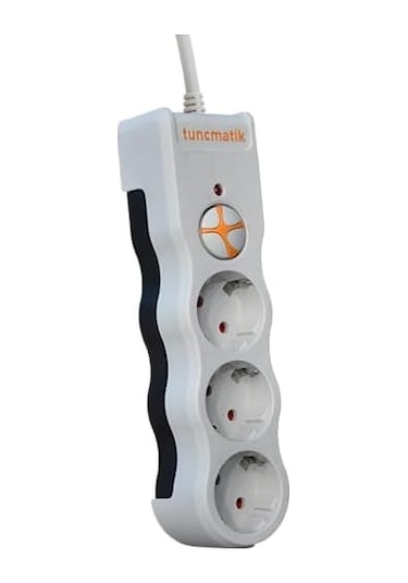 Tsk19009 Powersurge 3-surge Protectıon Plug-1050 Joule-wıth Cable Beyaz 1