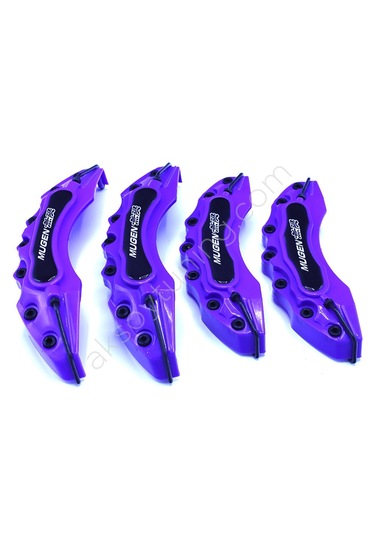 Mugen Logolu Kaliper Kapağı Mor 4 Parça