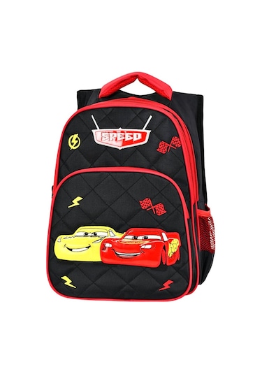 Waddell  İlkokul Sırt Çantası ve Beslenme Çantası Arabalar Siyah