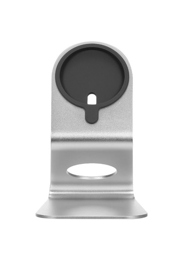 Novahub İphone Uyumlu 12 İçin Kaymaz Alüminyum Şarj Standı - Dikey Kablosuz Şarj Aleti