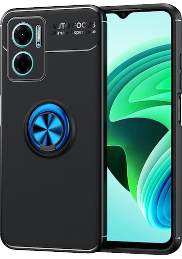 Xiaomi Redmi Note 11e Kılıf Zore Ravel Yüzüklü Silikon Kılıf