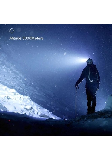 Turuncu Mj 2022 Led Far Güçlü Işık Süper Parlak Kafaya Monte El Feneri Açık Şarj Edilebilir Gece Balıkçılık Far 5 Işık Kaynakları Turuncu