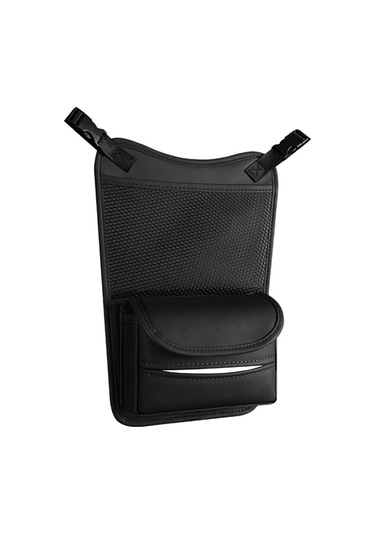 Koltuklar Arası Araba Düzenleyici Çok Fonksiyonlu Saklama Çantası Ön Ve Arka Çift Kullanımlı Mendil Kutusu Siyah