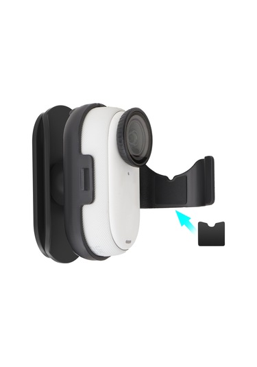 Sunnylıfe G3s-j867 Insta360 Go 3 S/go 3 Eylem Kamera Şapka Ağız Klip 360 Derece Rotasyon Şapka Montaj Klipsi